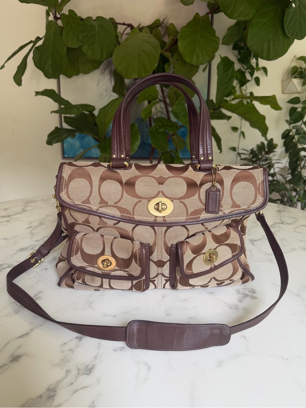 Coach Vintage Y2K Hamptons Legacy Anniversary Signature Business Satchel 12979